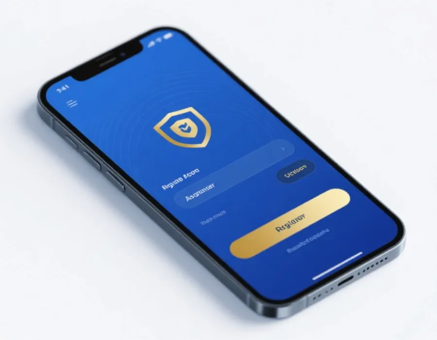 Mobile account registration interface